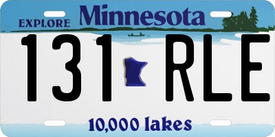 MN license plate 131RLE