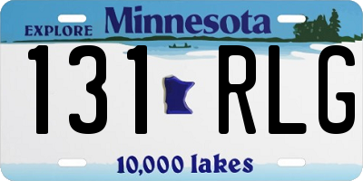 MN license plate 131RLG