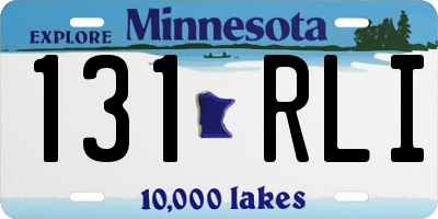 MN license plate 131RLI