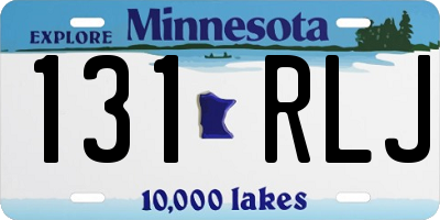 MN license plate 131RLJ