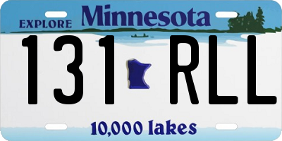 MN license plate 131RLL