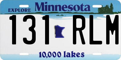 MN license plate 131RLM