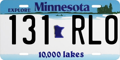MN license plate 131RLO