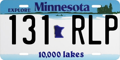 MN license plate 131RLP