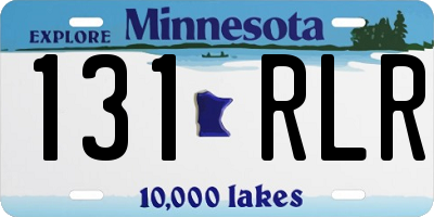 MN license plate 131RLR