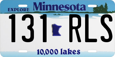 MN license plate 131RLS