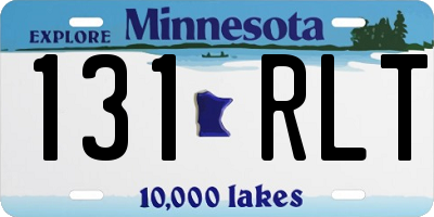 MN license plate 131RLT