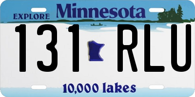 MN license plate 131RLU