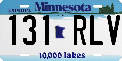 MN license plate 131RLV