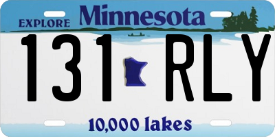 MN license plate 131RLY