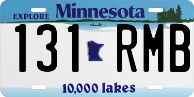 MN license plate 131RMB