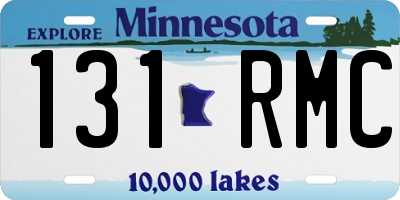 MN license plate 131RMC