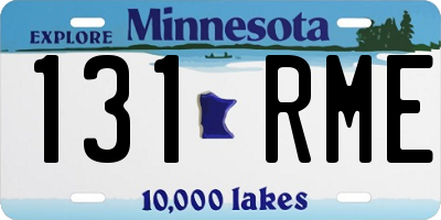 MN license plate 131RME
