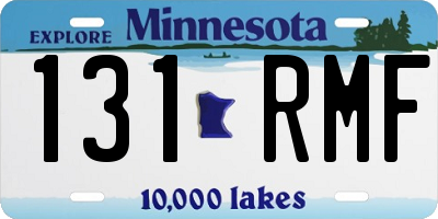 MN license plate 131RMF