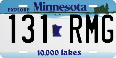 MN license plate 131RMG