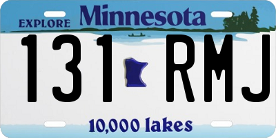 MN license plate 131RMJ