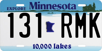 MN license plate 131RMK