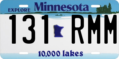 MN license plate 131RMM