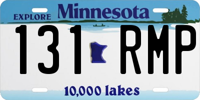 MN license plate 131RMP