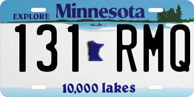 MN license plate 131RMQ