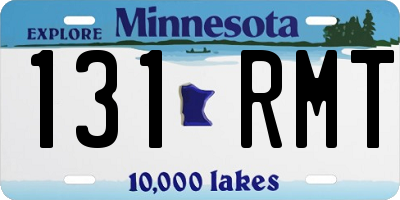 MN license plate 131RMT