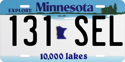 MN license plate 131SEL