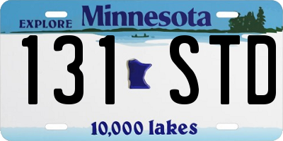 MN license plate 131STD