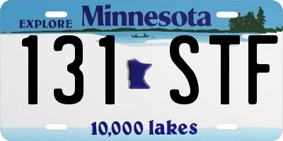 MN license plate 131STF