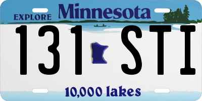 MN license plate 131STI