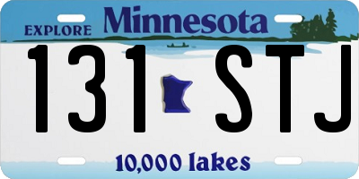 MN license plate 131STJ