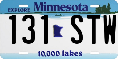 MN license plate 131STW