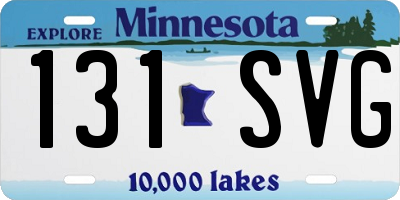 MN license plate 131SVG
