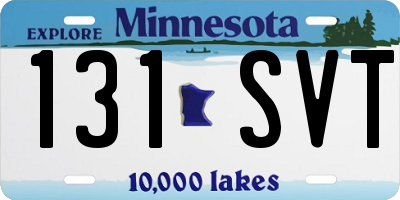 MN license plate 131SVT