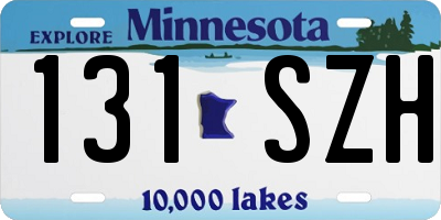 MN license plate 131SZH