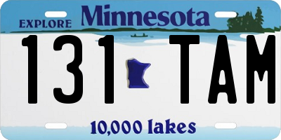 MN license plate 131TAM