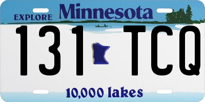 MN license plate 131TCQ