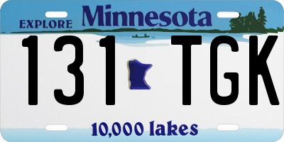 MN license plate 131TGK