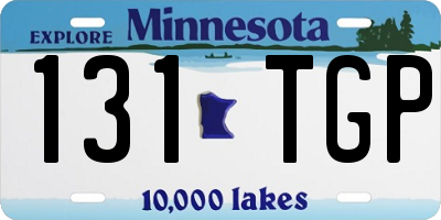 MN license plate 131TGP
