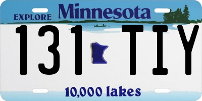 MN license plate 131TIY