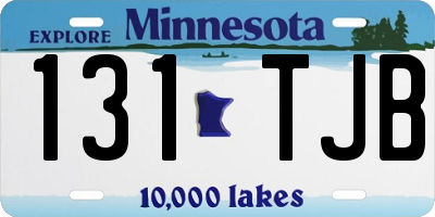MN license plate 131TJB