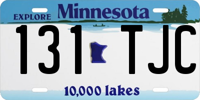 MN license plate 131TJC