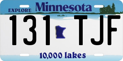 MN license plate 131TJF