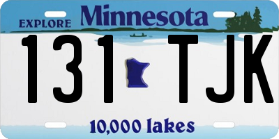 MN license plate 131TJK