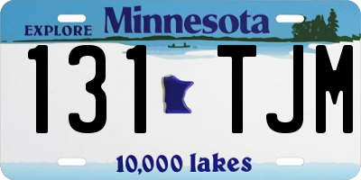 MN license plate 131TJM