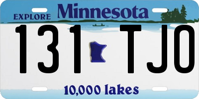 MN license plate 131TJO