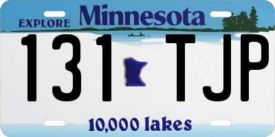 MN license plate 131TJP