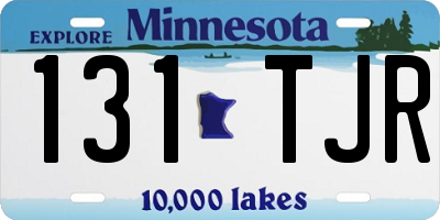 MN license plate 131TJR