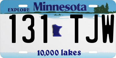 MN license plate 131TJW