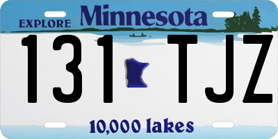 MN license plate 131TJZ
