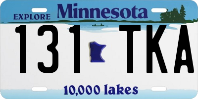 MN license plate 131TKA
